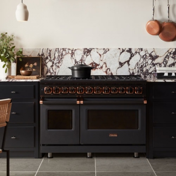 Black and rose gold outlet appliances