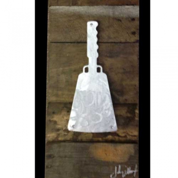 Mississippi Cowbell Metal & Reclaimed Wood Art