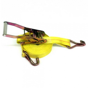 Ratchet Tie Down Strap with Wire-Formed Hook, 27 ft., WLL 1500 lbs.