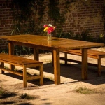 Farm Table, Custom with Benches