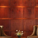 Modern Mahogany Wood Wall Paneling