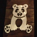 Teddy Bear Metal & Reclaimed Wood Art