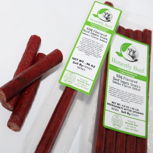 BBQ Smoked Beef Snack Sticks