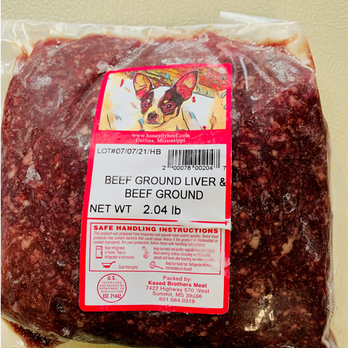 Liver & Beef Raw Pet Food