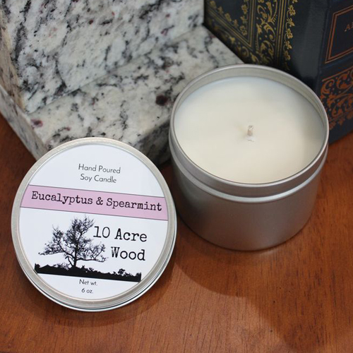 Eucalyptus & Spearmint Hand Poured Soy Candle