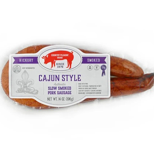 Cajun Style Hickory Smoked Pork Sausage