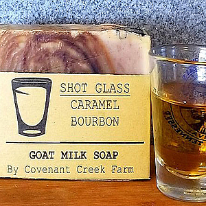 Shot Glass Caramel Bourbon Soap