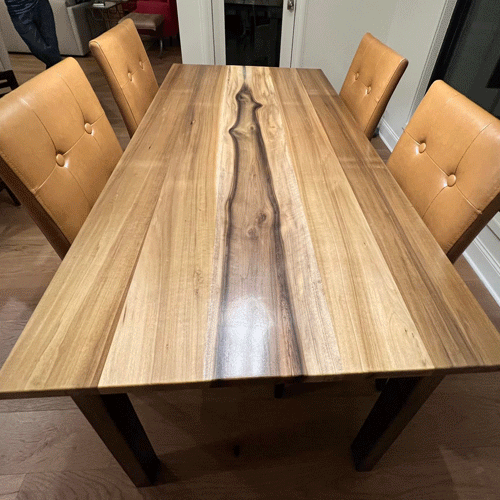 Magnolia Table, handcrafted from salvaged tree