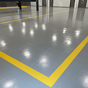 Niser 7000 Series Epoxy Mortar System in school bus maintenance shop