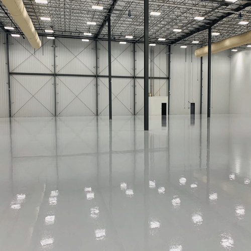 Warehouse Floor in Niser Thin-Film Epoxy System