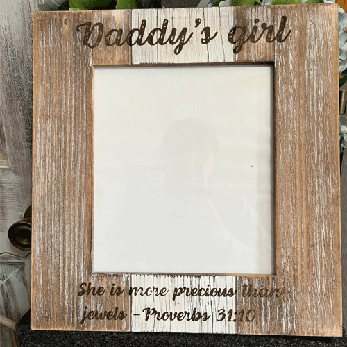Daddy's Girl Photo Frame, Personalized