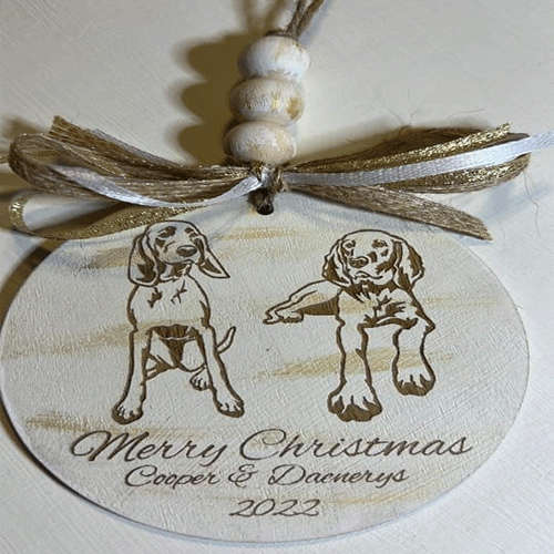 Christmas Pet Ornament, Personalized