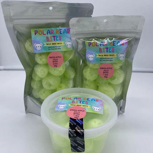 Green Apple Jolly Bites Freeze-Dried Candy
