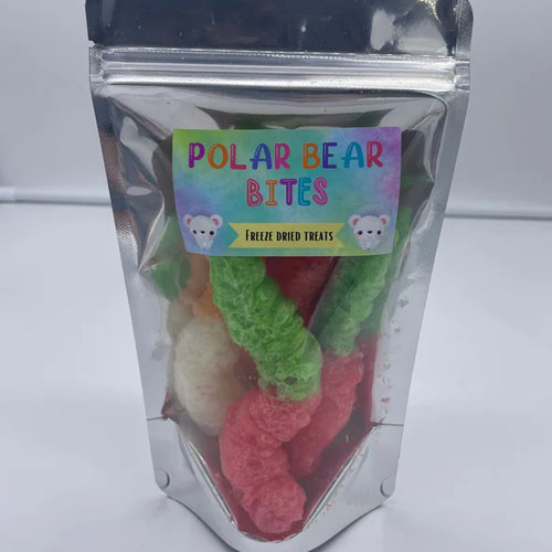 Polar Worms Freeze-Dried Candy
