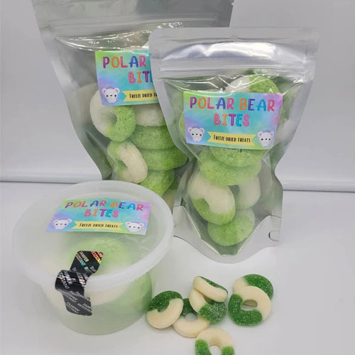 Sour Apple Rings Freeze-Dried Candy