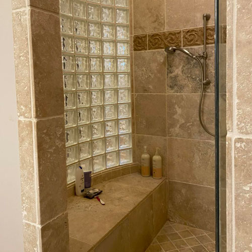 Shower Tiles, Fabricated Natural Stone