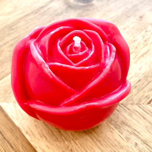 Baby Red Roses Candle, Vanilla Cookie