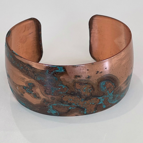 Abstract Patina Copper Bracelet