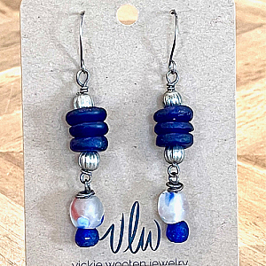 Recycled Glass Earrings