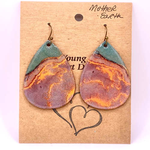 Abstract Wood Earrings