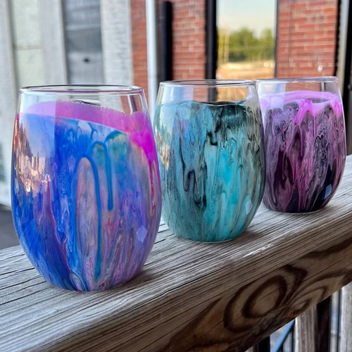 Wine Glassware, Stemless