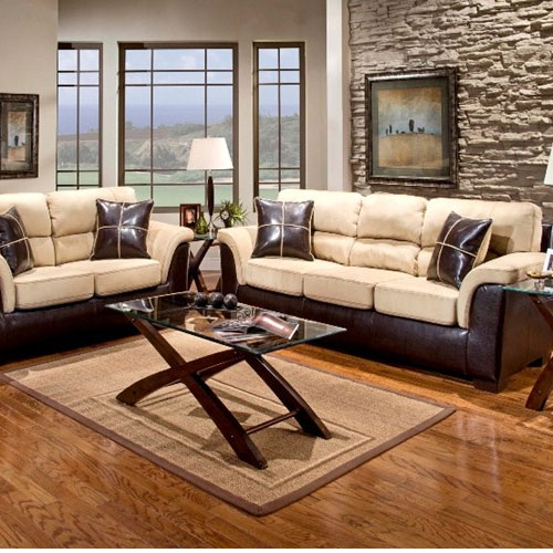 Living Room Set, Laredo Mocha