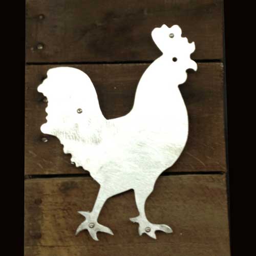 Rooster Metal & Reclaimed Wood Art