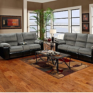 Sofa and Loveseat, Marshall Steel Reclining