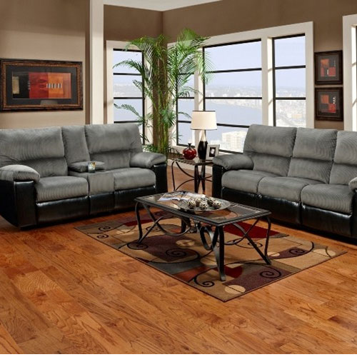 Sofa and Loveseat, Marshall Steel Reclining