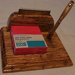 Note Pad and Business Card Holder