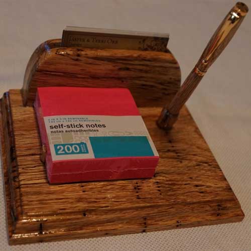 Note Pad and Business Card Holder