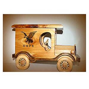 USPS Truck, Western Cedar with Eagle