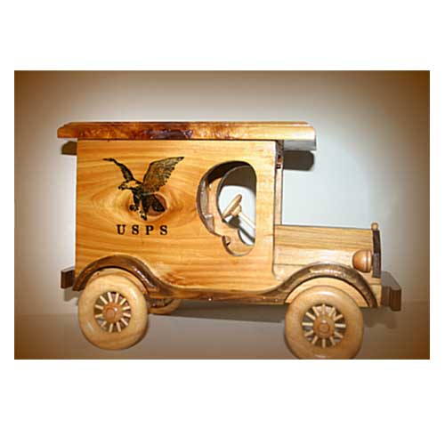 USPS Truck, Western Cedar with Eagle