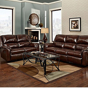 Sofa and Loveseat, Mesa Chestnut