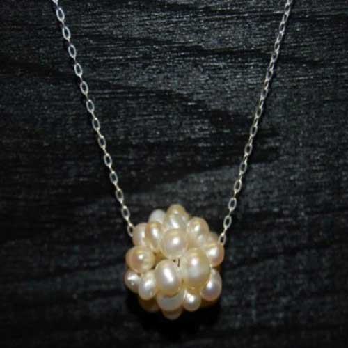 Pearl Cluster Necklace