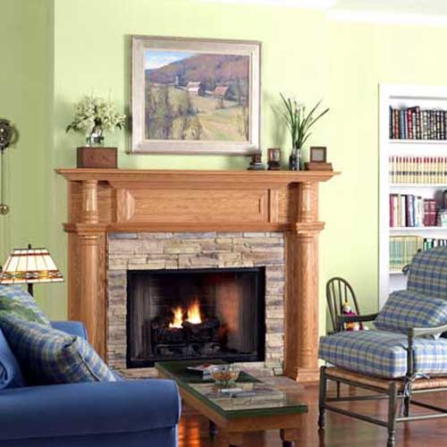 Charleston Fireplace Mantel and Surround