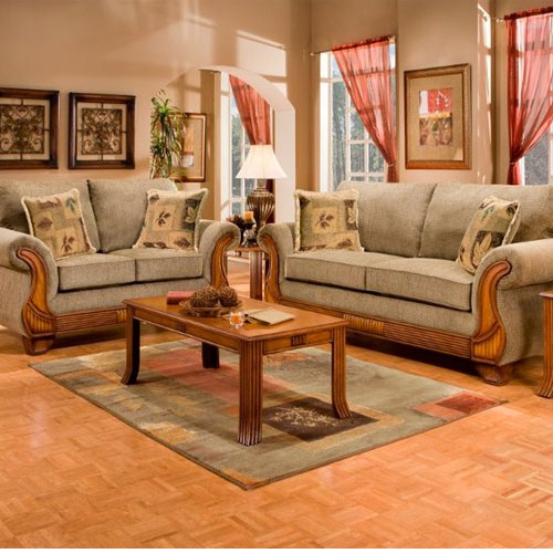 Living Room Set, Trigger Honey