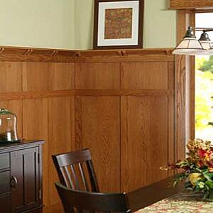 Frank Lloyd Wright Oak Wood Wall Paneling