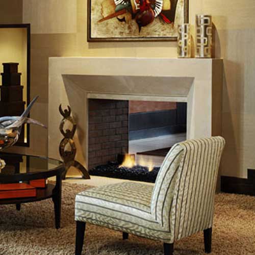 Metri Lightweight Cast Stone Mantel Surround