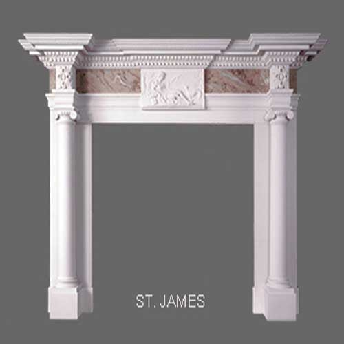 St. James English Marble Mantel
