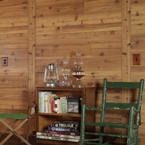 Western Red Cedar Rustic Plywood Paneling