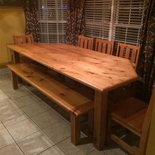 Breakfast Nook Farm Table, Custom