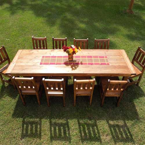 Custom Dining Table and Chairs