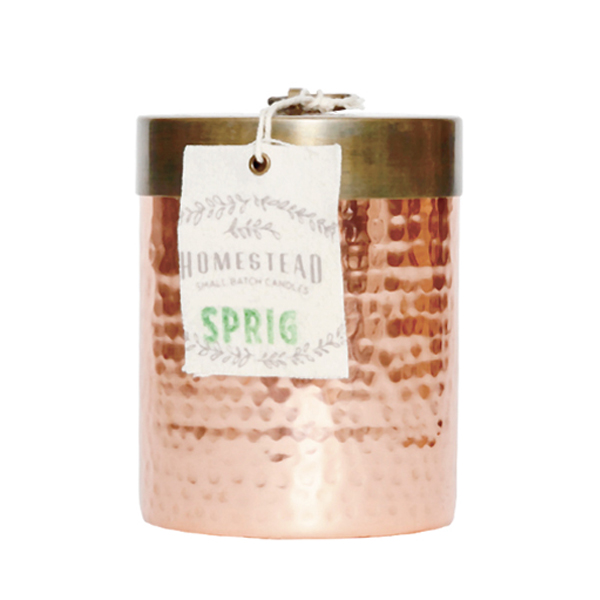 Sprig Homestead Mini Hammered Canister