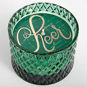 Evergreen Frost Cheer Diamond Cut Bowl