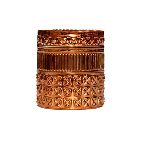 Dark Vanilla & Sandalwood Gilded Muse Faceted Jar