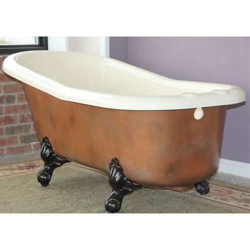 Vintage Copper Finish Bathtub
