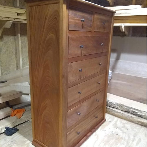 African Mahogany Chest of Drawers