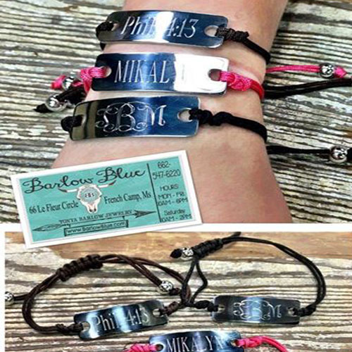 Adjustable Monogram Bracelet