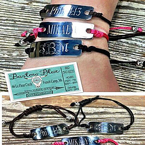 Adjustable Monogram Bracelet